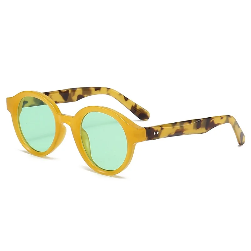 Occhiali Da Sole Rotondi Color Caramella Vintage Donna Uomo Occhiali Da Sole Moda Femminile Luxury Brand Shades Uv400 Oculus Lunettes De Soleil