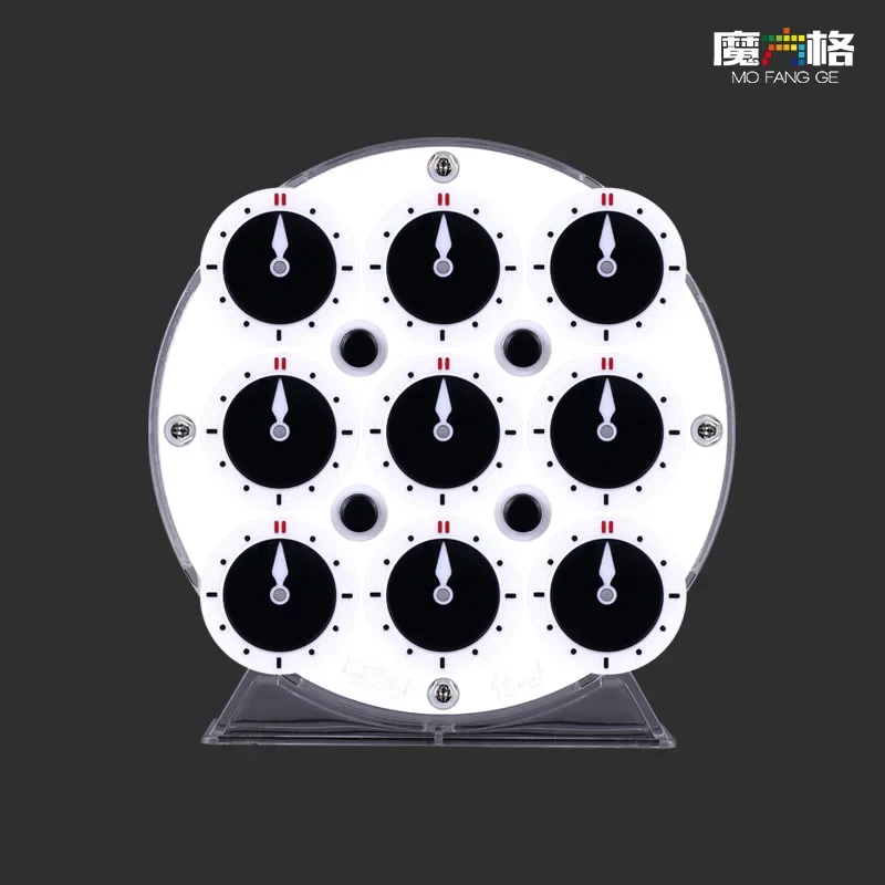 New Qiyi Clock Magnetic Puzzle Limited Edition Clock Magic Version Water Blue Coral Competition Dedicated  Column WCA 6