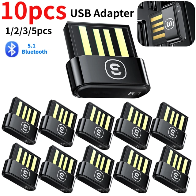 Adaptador USB Bluetooth 5,3 5,0, receptor BT5.3, Dongle para PC, ratón  inalámbrico, auriculares, altavoz, ordenador portátil - AliExpress