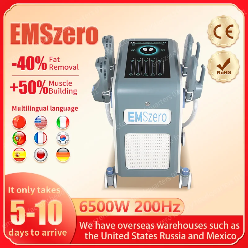 

EMS DLS-EMSlim Neo 6500W Hi-emt Sculpt Machine NOVA Muscle Stimulator Body Shaping Massage Equipment for Salon EMSzero