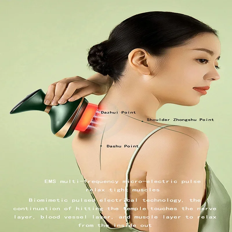 Electric scraping instrument massage artifact cervical spine back meridian brush whole body universal dredging instrument