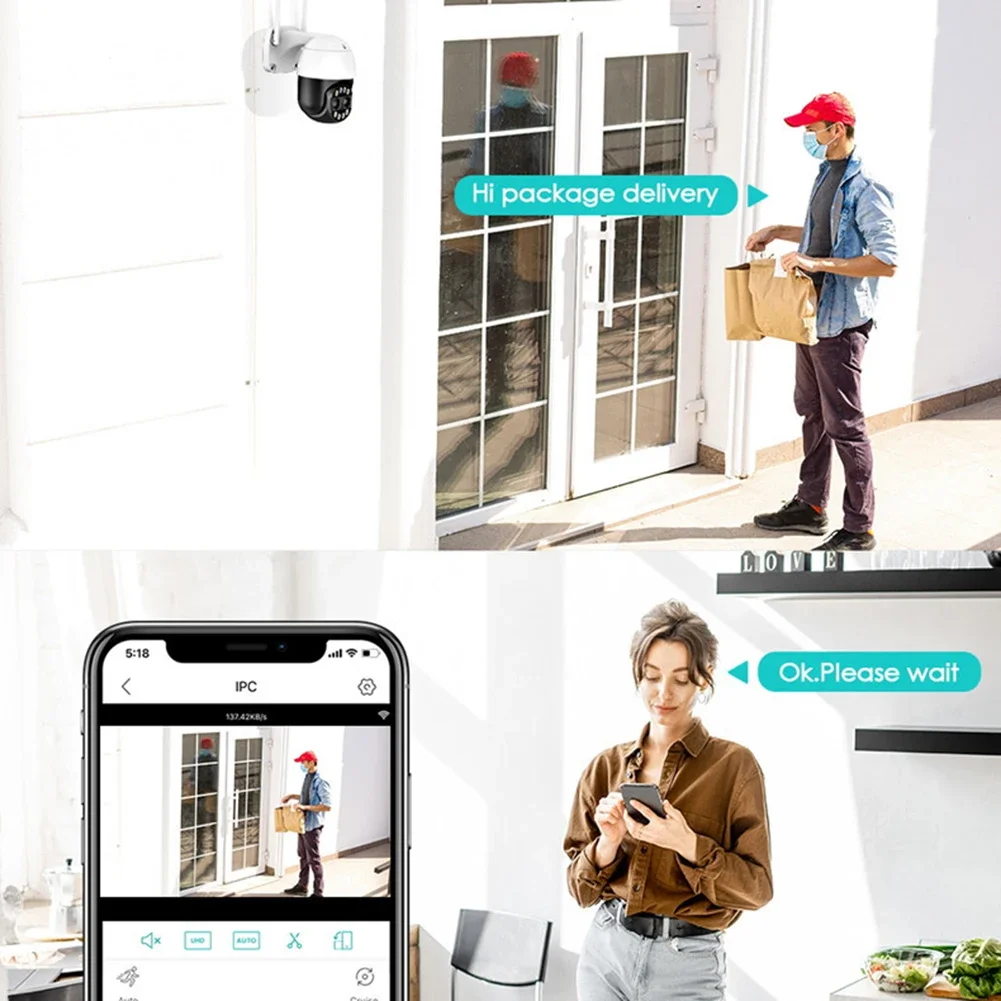 IP66  Ȩ   ī޶,  , 4K ߿ PTZ ī޶,  ƿƮ, 100  , 4/8MP WiFi, 2.8mm, 12mm