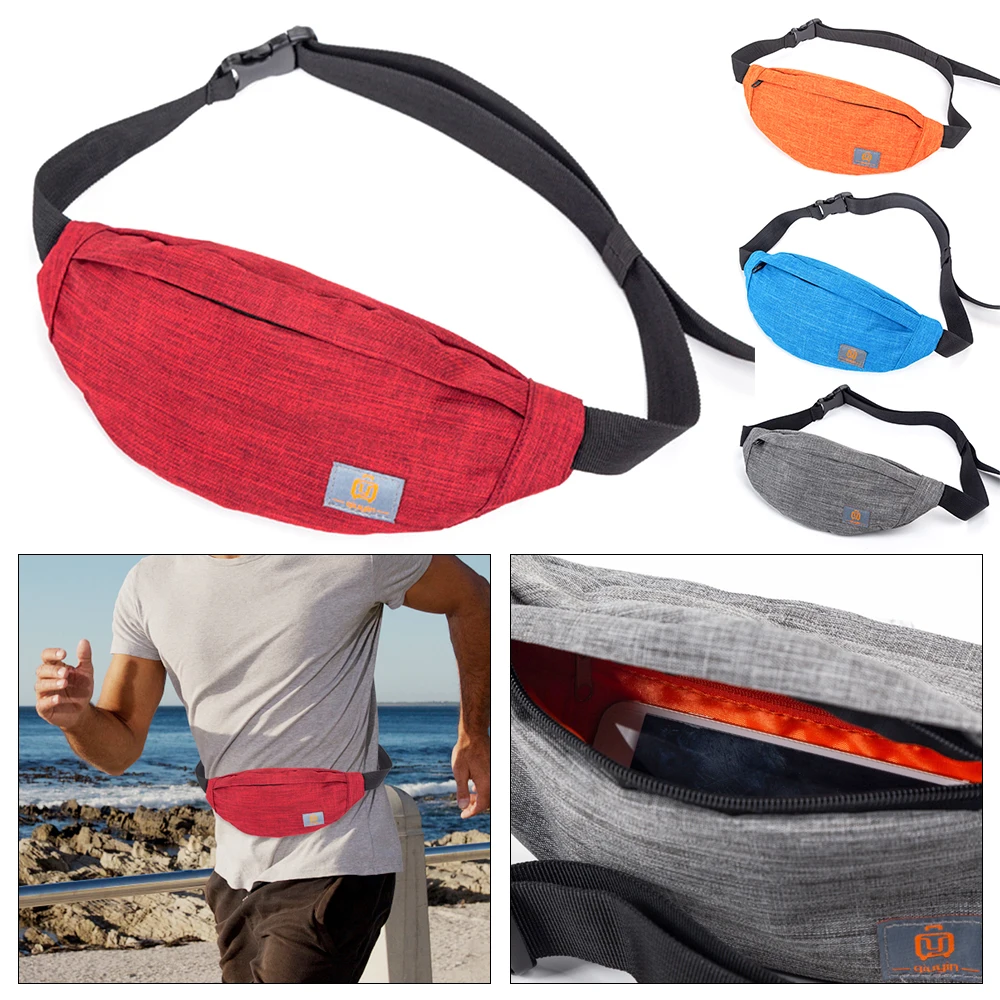 

Waterproof Waist Bag Fashion Banana Bag Purse Oxford Sports Bag Motion Korean-style Handbag Outdoors