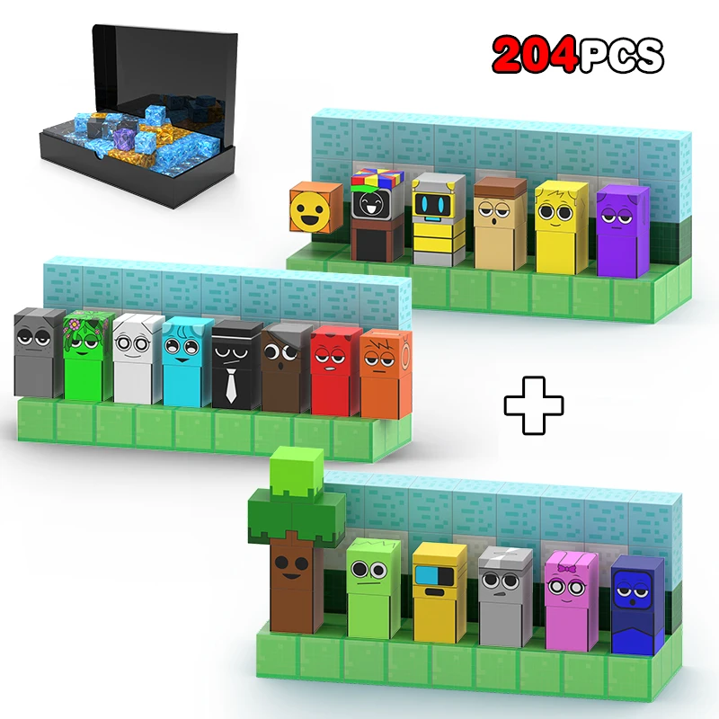 Magnetic Building Blocks Magnetic Assembly Toy Magnetic Alphabet Toys Sprunki Figures Magnetic Blocks Set Build Mine Magnet World Frozen Edition Sensory Toys Princess Castle Birthday Easter Gifts