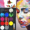 15 Color Face Painting Kit Body Makeup Non Toxic Water Paint Oil with Brush for Christmas Halloween Fancy Carnival Vibrant Party 2
