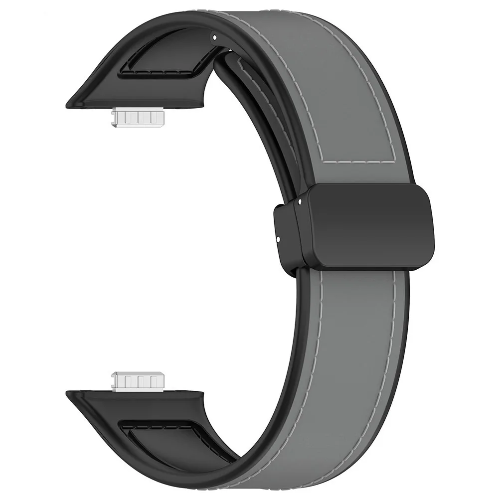 Premium Leather Magnetic Sport Strap for Smartwatches - Elegant Bracelet Accessory