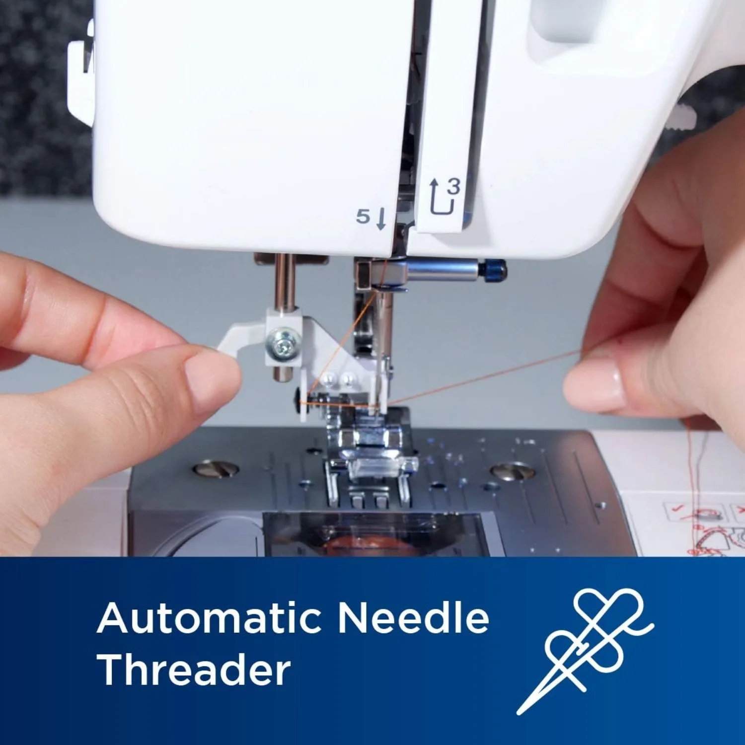 ST371HD Sewing Machine, Strong & Tough, 37 Built-in Stitches, Free Arm Option, 6 Included Feet 4