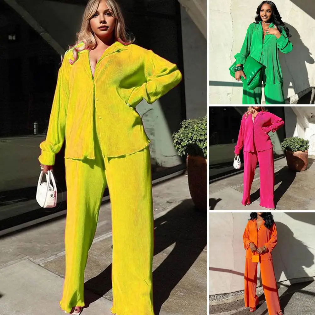 

Женский хлопковый комплект из 2 предметов, рубашка и брюки свободного покроя с широкими штанинами, комплект из блузки и брюк, лето 2024