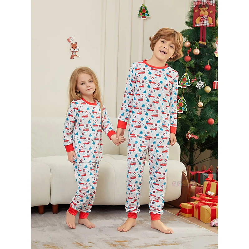 thumbnail image 5 of Pijamas navideños 2025 a juego para toda la familia, para adultos, padres, madres, niños, niñas, bebés, pijamas de Navidad, conjunto de ropa, aspecto familiar, ropa de dormir, 5 of 5