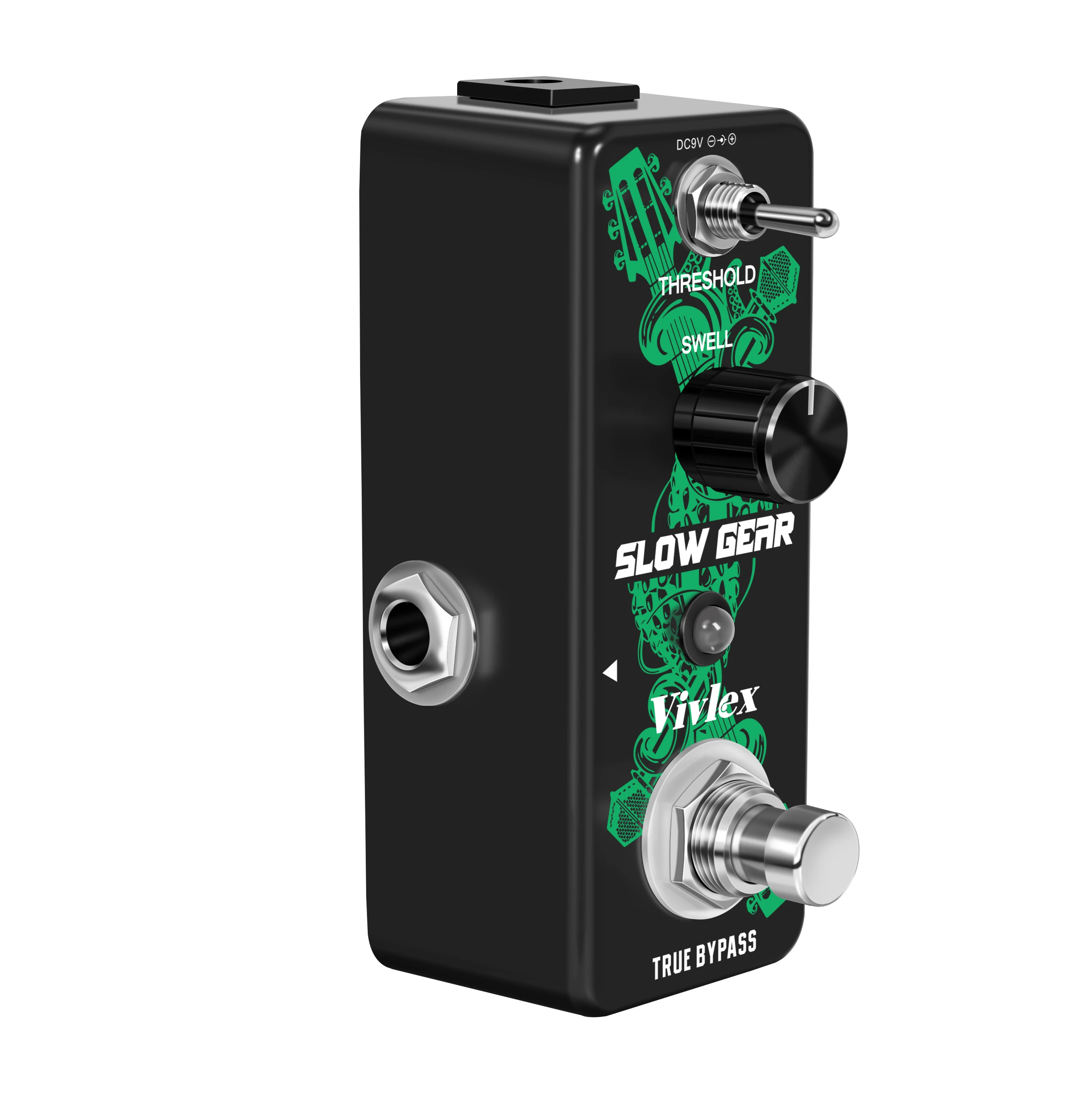 Vivlex LEF-3805 Slow Hand Digital Guitar Effect Pedal Electric With Slow Gear Ture Bypass Mini Size True Bypass Full Metal Case