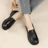Women's Casual Loafers Slip On Leather Shoes Lightweight Walking Shoes Moccasins Classic Penny Loafer Flats Boat Shoes - Image 5