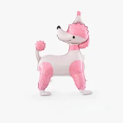 Cartoon Animal Dog - Themed Aluminum Balloon for Children's Party Decor (Poodle pink)