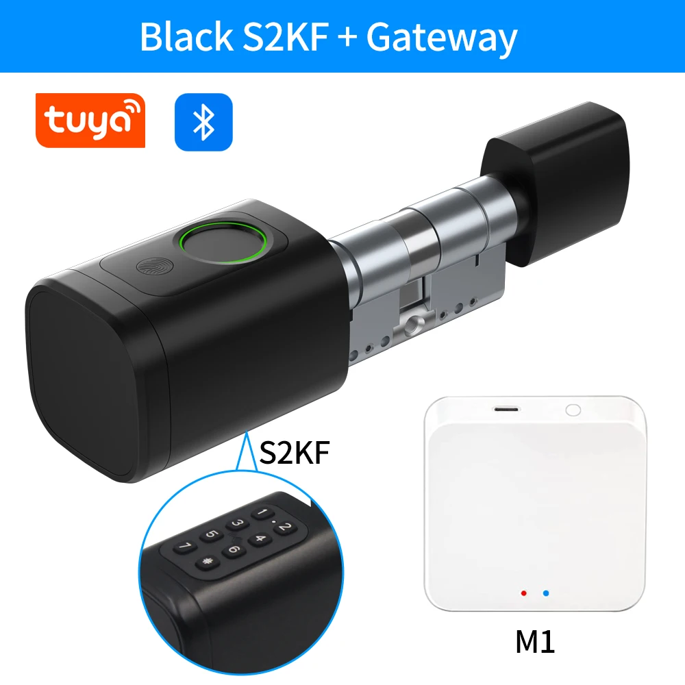 Tuya قفل نقر ذكي IP65 بصمة الإصبع البيومترية وNFC/...