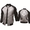 Men's Jacket Mason Freemasonry Printing Casual Baseball Jacket HipHop Outwear High Quality Spring Autumn Baseball Uniform 3