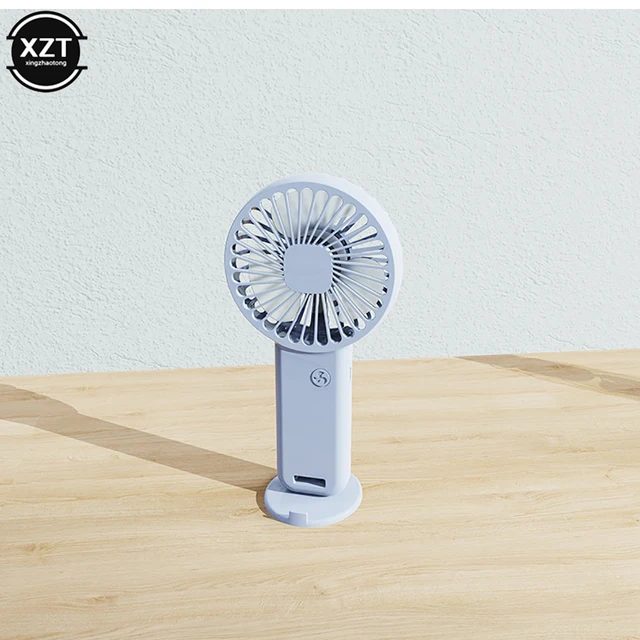 Hordozható Kézi Ventilátor Kis Hűtőventilátor Usb Újratölthető Szempilla Alacsony Zajú Mini Rajongók Szabadtéri Ventilátorok Telefontartóval