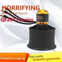 QX-MOTOR 50mm EDF QF2611 3S 4S Brushless motor 12 blades Ducted fan  CW CCW with  For RC Airplane 1