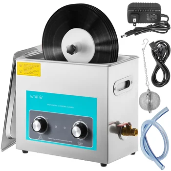 SucceBuy 6L Knob Ultrasonic Vinyl Record Cleaner Portable Washing Machine Ultrasound Dishwasher Contact Lenses Dental Jewelry 1