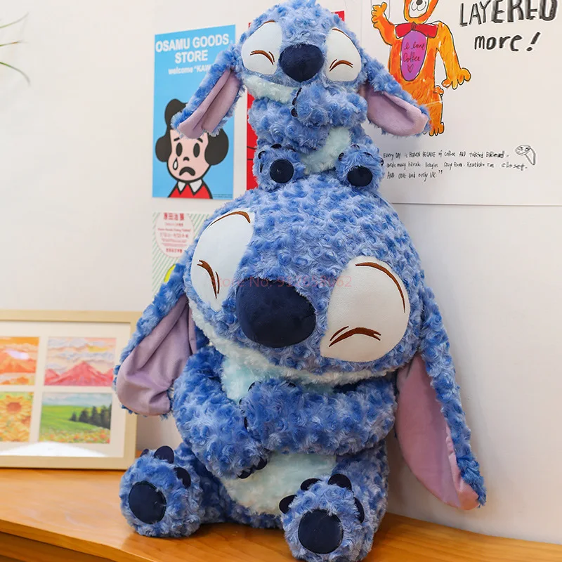 Disney New Product Curly Cartoon Stitch Soft Soft Hug Stitch Doll Interstellar Baby Plush Doll Ornament Pillow New Year Gift