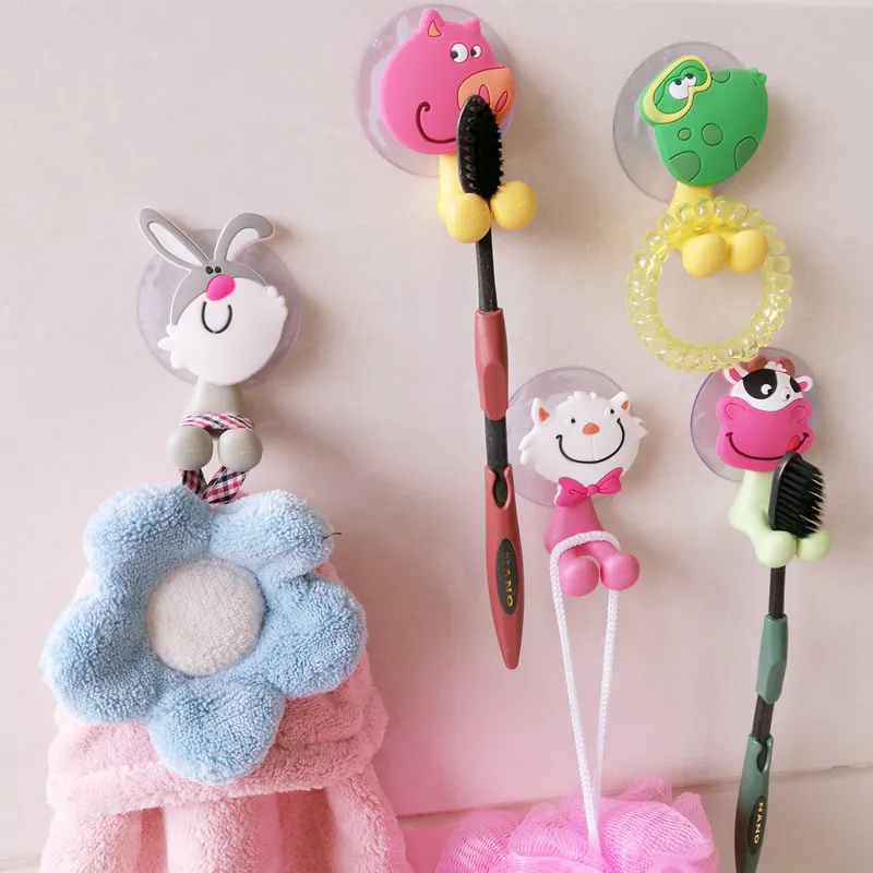 Cartoon-Animal-Toothbrush-Holder-Wall-Mounted-Antibacterial-Tooth-brush ...