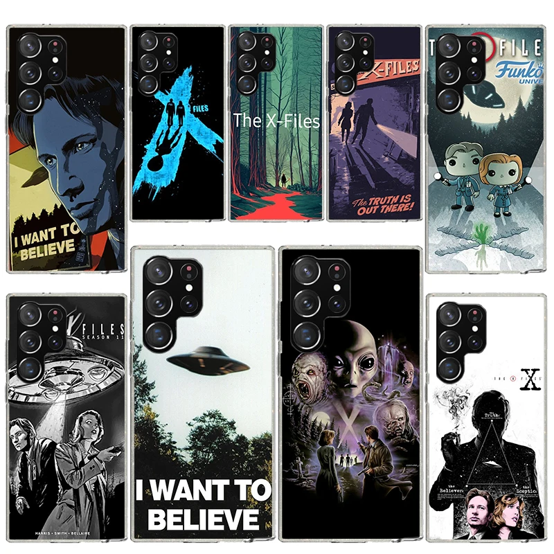 The X Files I Want To Believe Custodia Morbida In Silicone Per Samsung Galaxy S24 S23 S22 Ultra S21 S20 Fe S10 Plus S10E S9 S8 + Cov