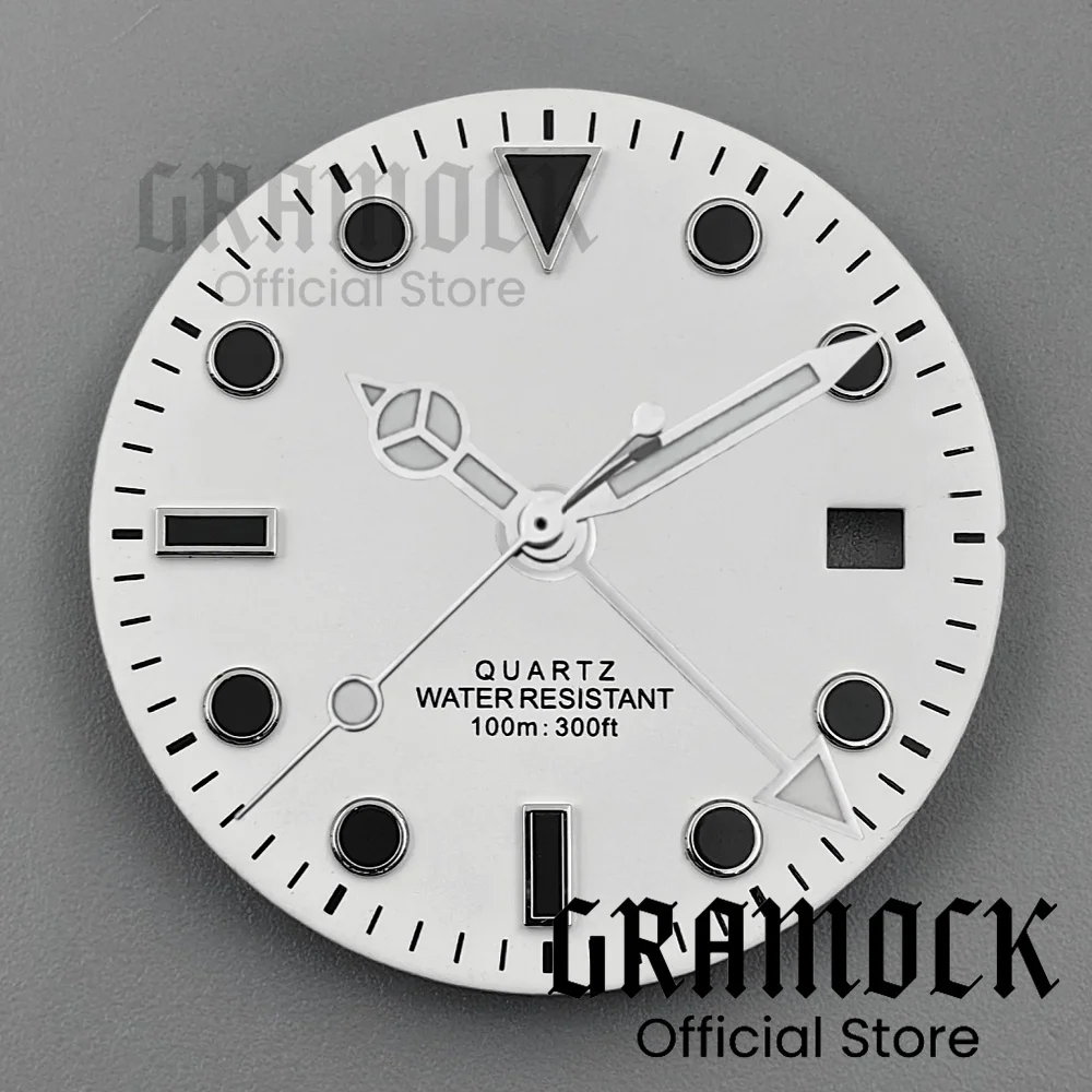 GRAMOCK Men's Vibrant Multi-Color GMT Quartz Watch Dial with Luminous Hands