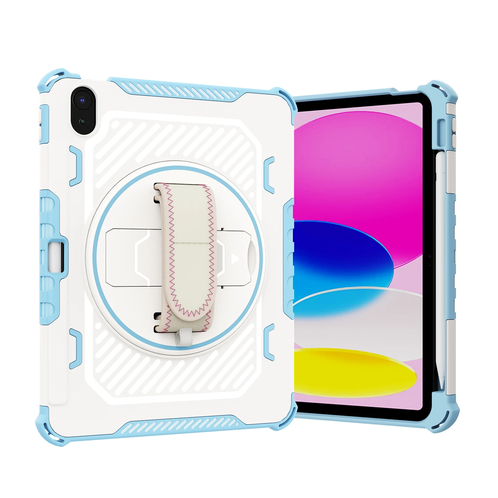Capa de Suporte à Prova de Choque para Ipad Estojo Giratório Ipad Pro Air 10.9 10.2 Mini 2023 2023 2023 2023 2023 2023
