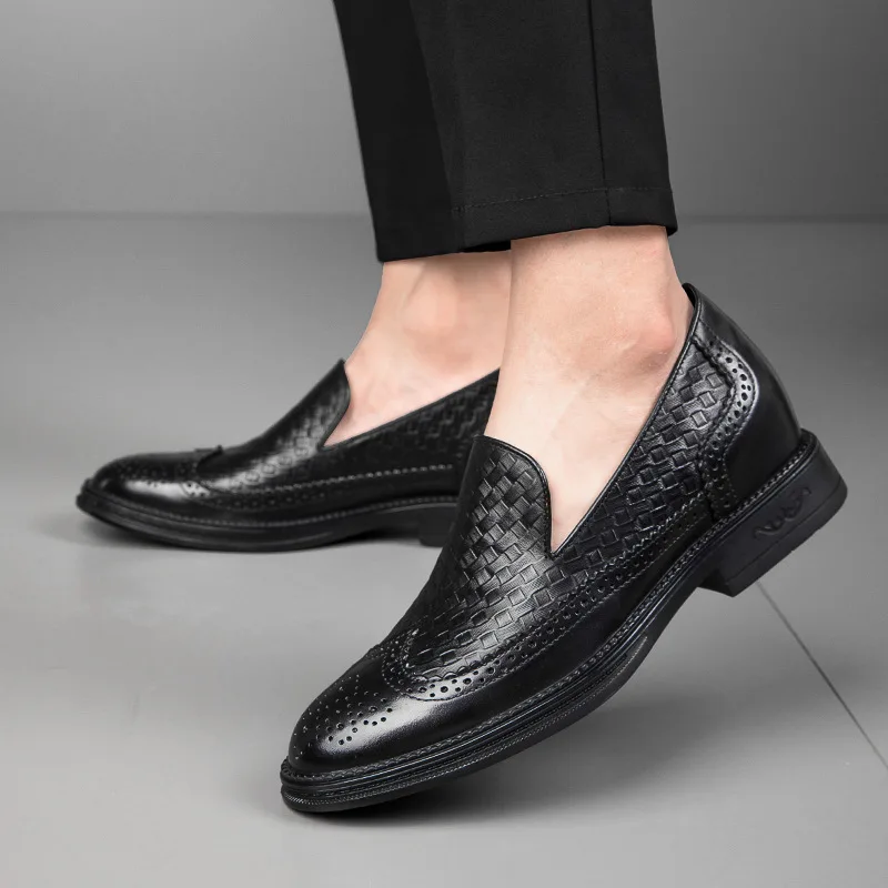 

Fashion Design Noble Blue Trend Performance Banquet Personality Square Toe High-end Leather Boots Men's Short Boots