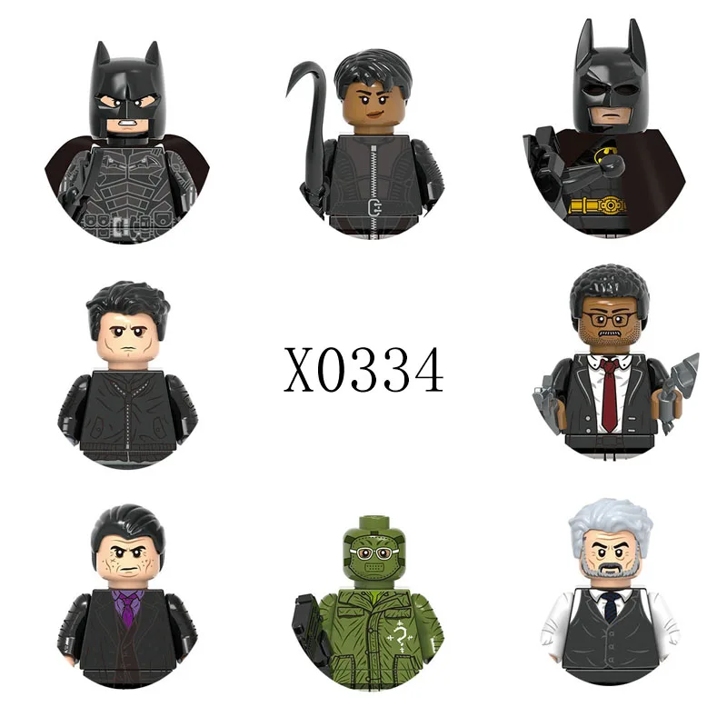 

HEROCROSS X0334 Anime Movies Batman Hero Building Blocks Bricks Dolls Mini Action Toy Figures Assemble Blocks Children Gifts