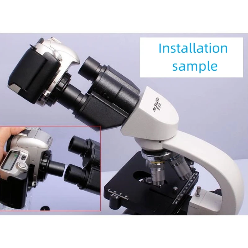 1X 8X Biological Microscope DSLR Camera Connect Adapter 23.2mm Canon EOS Nikon Sony Pentax Olympus Photography Mount Ring microscope adapter microscope lens mounting ring