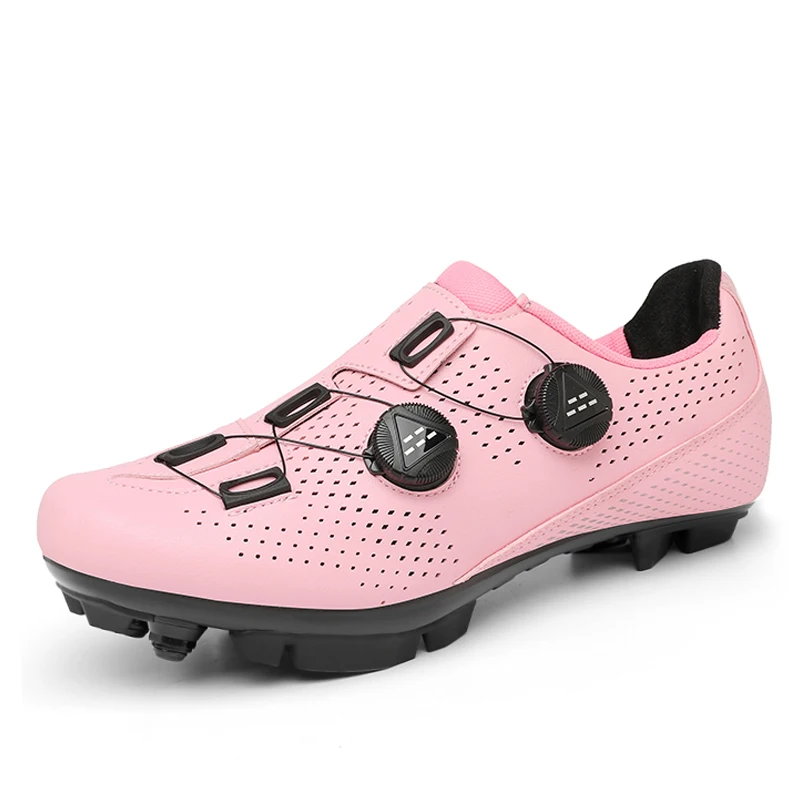 Pink Cycling Shoes women Mtb Cleat Shoes Outdoor Mountain Bike Flat Pedal Shoe Breathable Light Racing Speed Bicycle Footwear 5