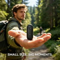 4K HD Mini Vlog Camera with WiFi Wireless Portable Action Body Cam for Sports Travel Photography Pocket Sized Video Recorder 4