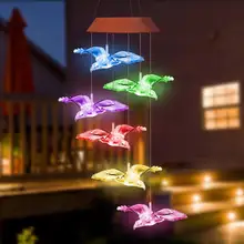 

home decor 1000mAh Solar Power Luminous Wind Chimes USB Rechargeable Creative Eagle Wind Chime aesthetic home bedroom Decoration