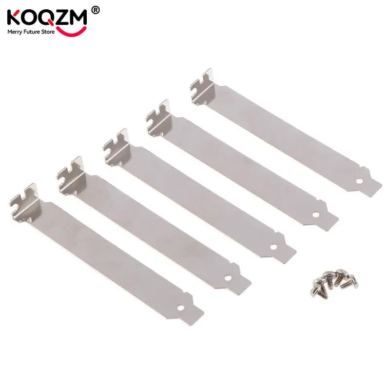 

5Pcs/lot Computer Case Rear Slot PCI Bracket Blank Filler Cover Plate with Screw PCI Slot Cover Dust Filter