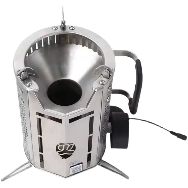 Portable Wood Stove Removable BBQ Stove Household Stainless Steel Wood