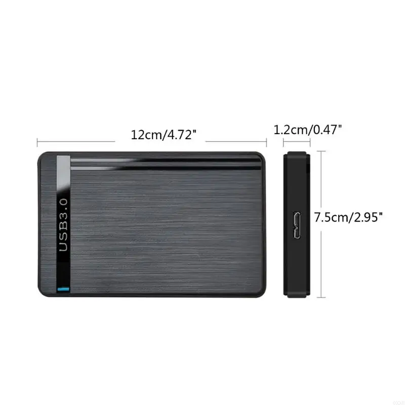 QXNE 2.5in USB3.0 HDD SSD Box Hard Disk Case- Enclosure 2.5'' HDD External Case- Tool Installation USB Cable