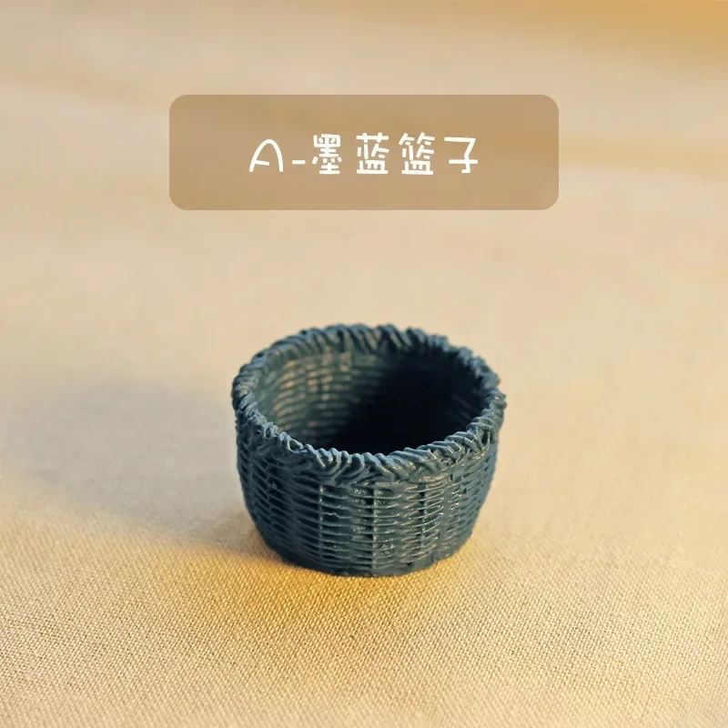 1: 12 Baby House Accessories Miniature Model Toy OB11 Creative Storage Basket Pendant Simulation Mini Basket - 6