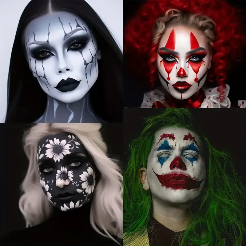 30G 単色フェイスボディペイント、大人用ボディペイントセット、FX