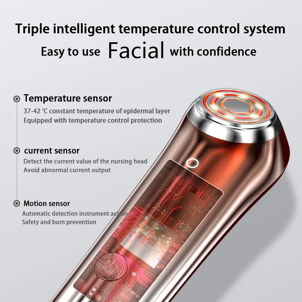 3 Gears RF EMS Face Lifting Machine Facial Massager Microcurrent Skin Care Rejuvenation Beauty Device Galvanic Anti Wrinkle 안마기