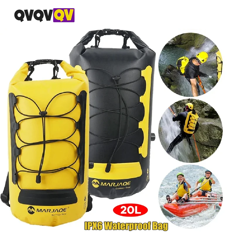 1PCS 방수 드라이백 20L ? 여성 및 남성용 롤탑 드라이 스토리지 백팩, 카약, 보트, 수영에 적합