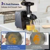 LUFVEBUT Slow Juicer Vegetables And Fruits Electric Juice Extractor Squeezer 200W Power Easy Wash Slow Masticating Juicer 3