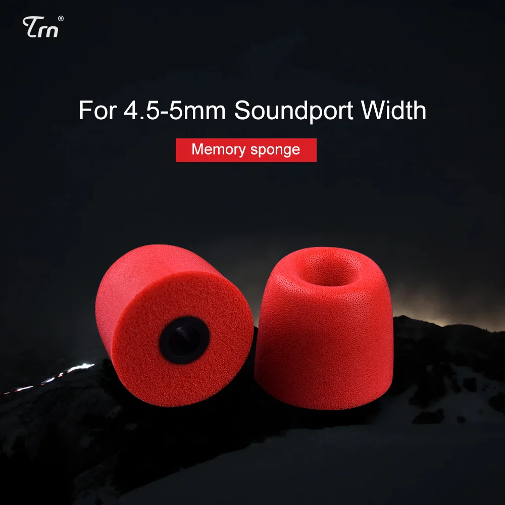 TRN KZ QKZ 1PCS Sponge Sleeve Ear Plugs Wired Earphone Memory Cotton Earmuffs Rebound Earplugs Headset PU Headphones