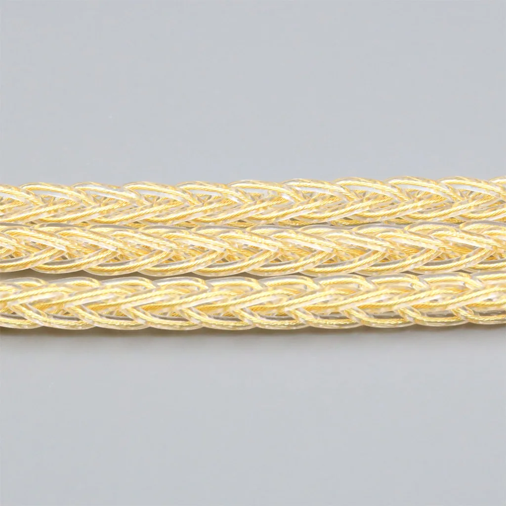 8-adriges, 99% reines Silber, 24k vergoldetes Kopfhörerkabel für 0,78mm Flat Step JH Audio JH16 Pro JH11 Pro 5 6 7 2-Pin LN008426 – Detail 15