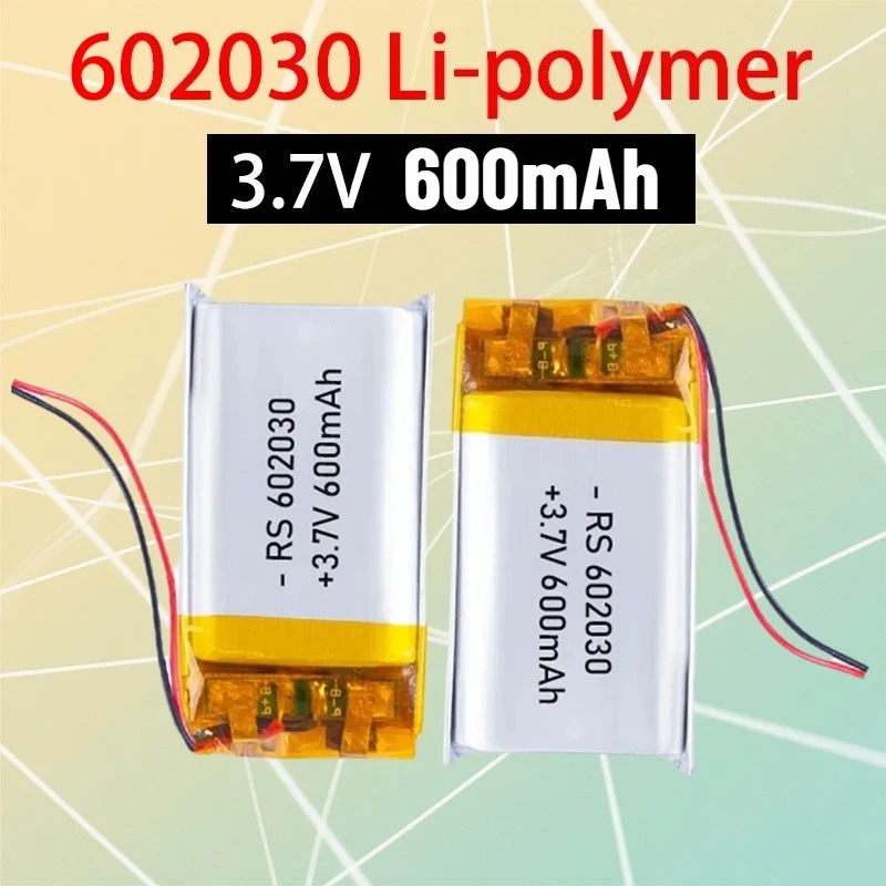 Lithium Batteries 3.7V 600mAh 602030 502030 052030 Lithium Polymer for Wireless Bluetooth Headset Toy Smart Watch