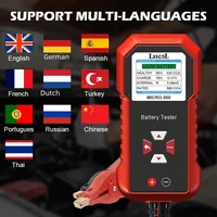 Lancol Micro 500 12V Car Battery Tester 40-3000 CCA Lithium Battery Test Lead Acid Battery Analyzer LED Display Diagnostic Tools - Image 5