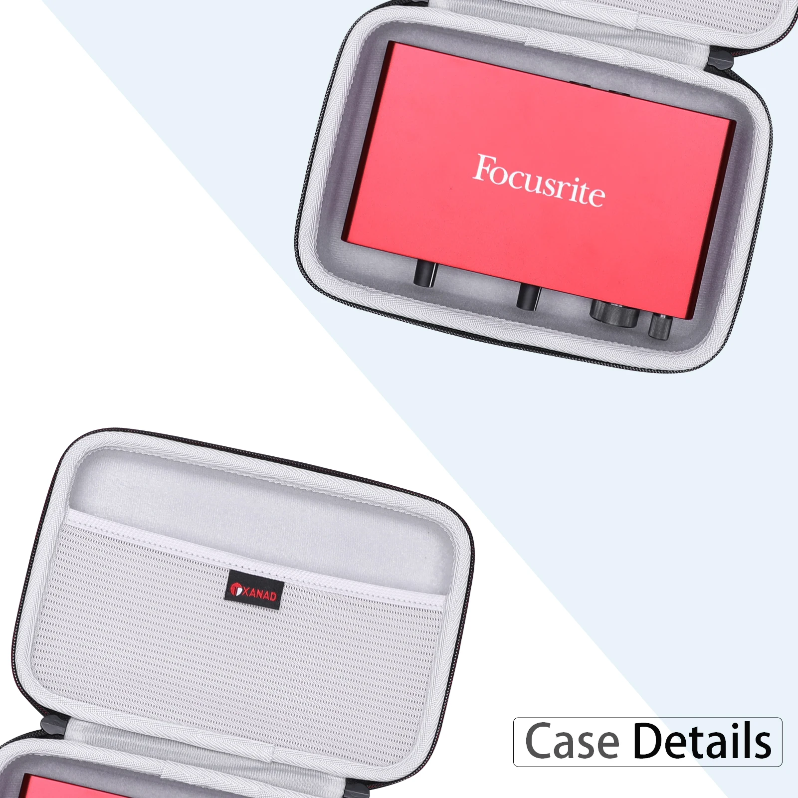 XANAD EVA Hard Case for M-Audio M-Track Duo &ndash; USB Audio Interface Protective Carrying Storage Bag(only case!!!)
