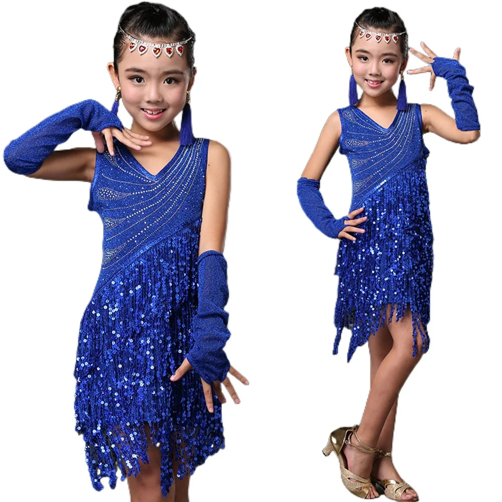Kids-Dresses-for-Girls-Performance-Latin-Dance-Dress-for-Children ...