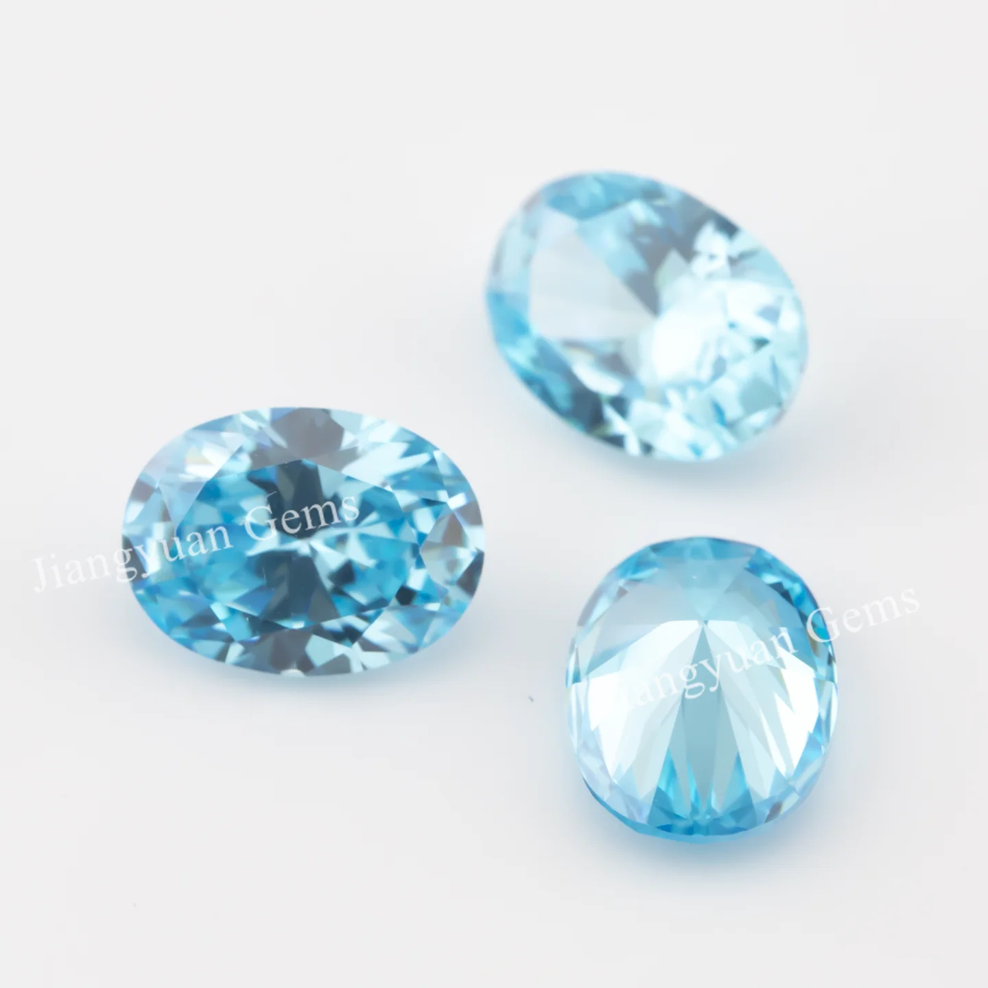 3x5~10x12mm ovale Form Zirkonia synthetische Edelsteine 5A lose CZ Steine grün meer blau Kaffee Rhodolith Tansanit Farbe – Detail 5