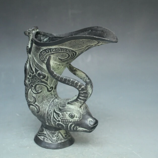 

Chinese bronze horn Cup Grand wine Home Furnishing decoration bronze factory outlets