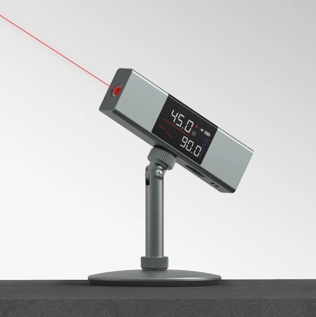 DUKA LI1 Laser Protractor Digital Inclinometer Angle Measure 2 in 1 Laser Level Ruler Type-C Charging Measurement Tools Laser Protractor