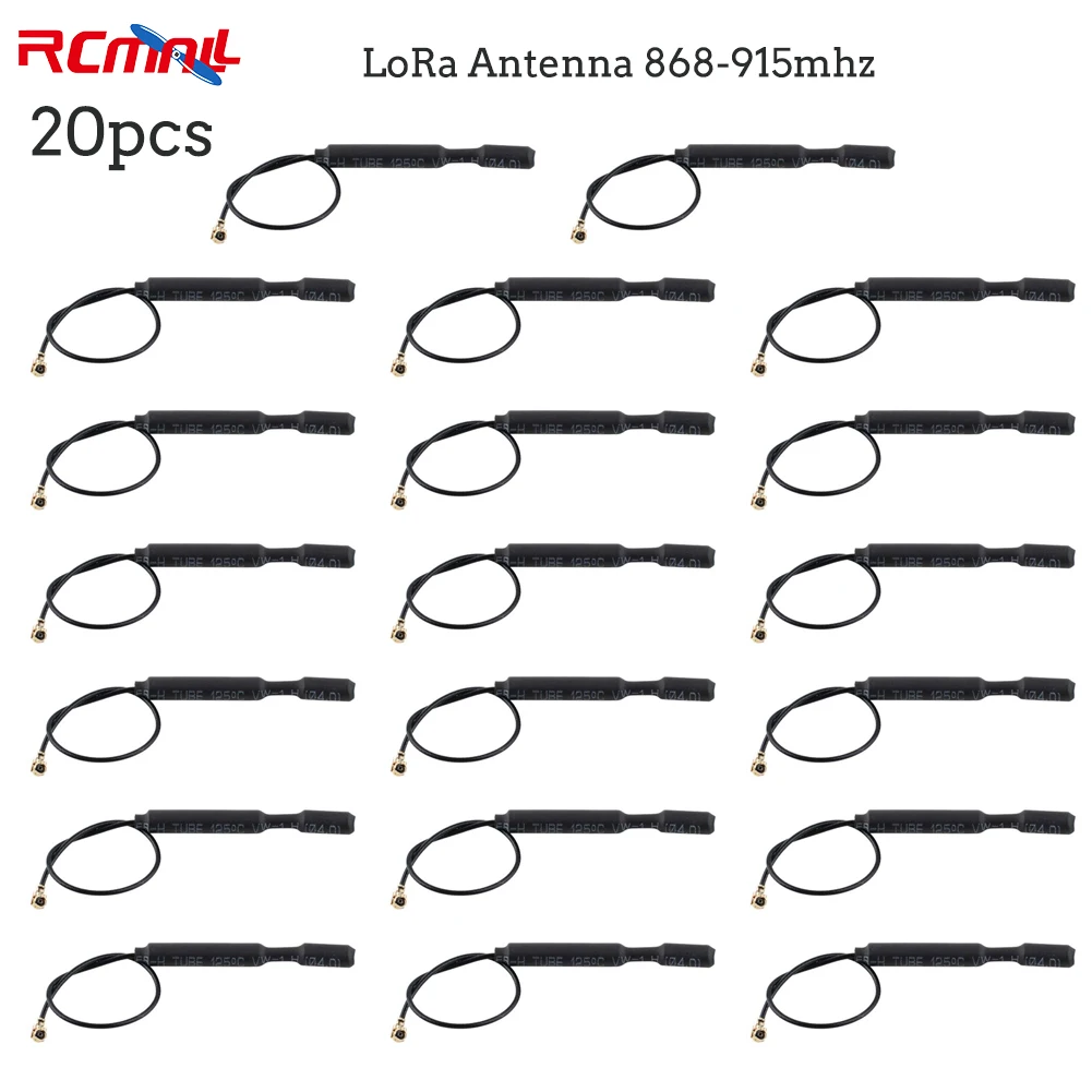 

RCmall 20PCS Lora Antenna 868-915MHz IPEX-1 Interface Built-in Copper Pipe Spring Antenna 2dBi Gain for ESP32 Lora IoT